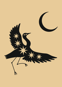 Image 2 of Black Bird  ❉  TOTEBAG