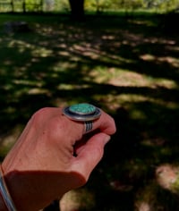 Image 2 of Variscite Ring in Sterling Silver 