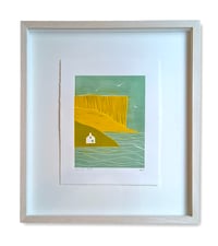 Causeway Coast - Framed Linocut Print