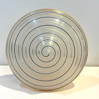 Image 5 of Lampe de table vintage verre de Murano forme champignon et socle bois – années 1960