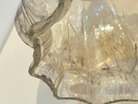 Image 9 of XXL Grand pied de lampe en cristal d'Albret et globe verre ambré