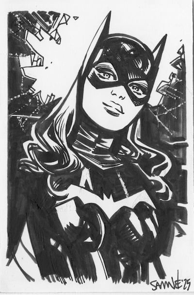 Image of Batgirl Doodle 2
