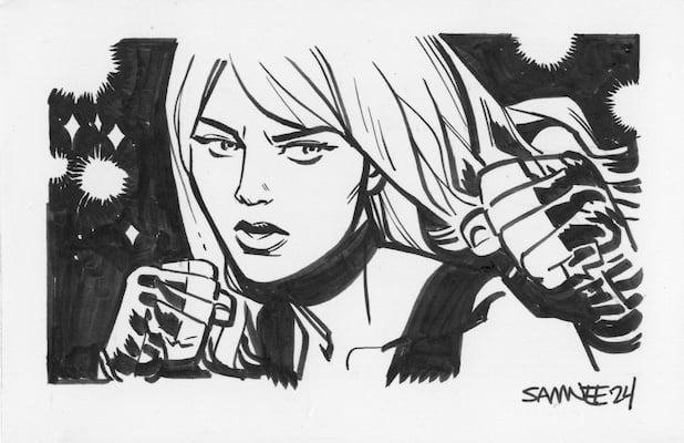 Image of Black Canary Doodle 2