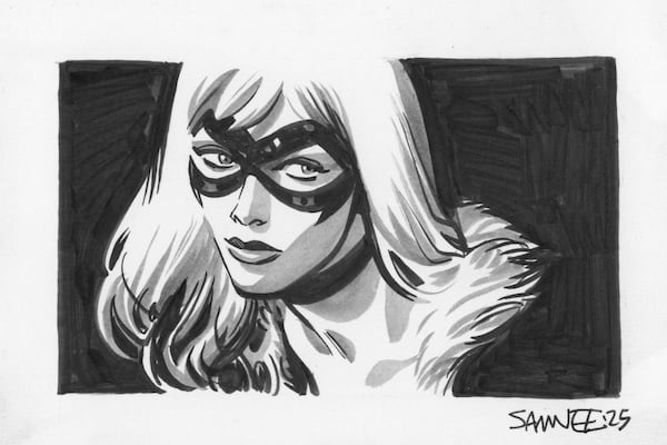 Image of Black Cat Doodle
