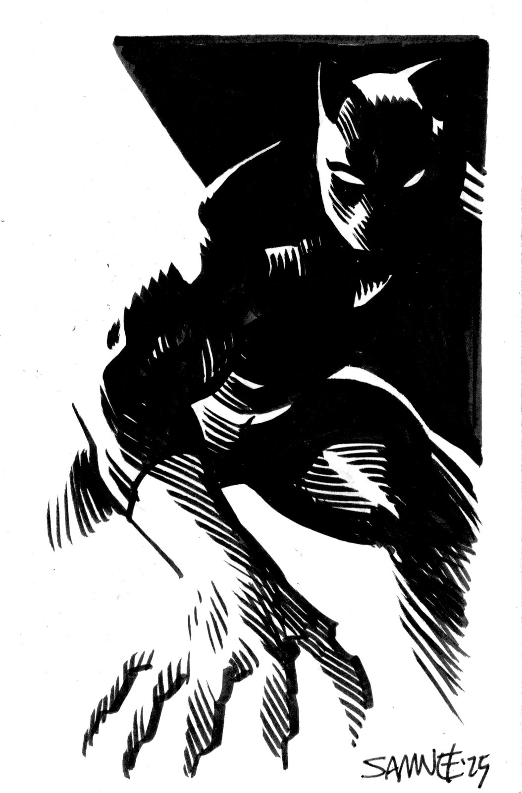 Image of Black Panther Doodle 2
