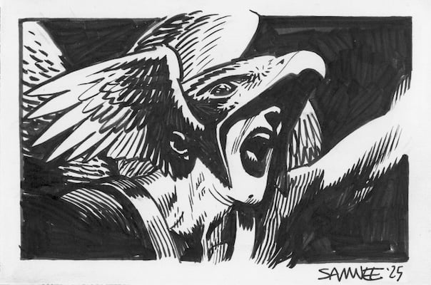Image of Hawkman Doodle