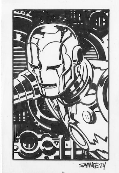 Image of Iron Man Doodle