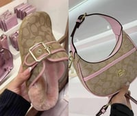 Pink Coach Clogs Set 