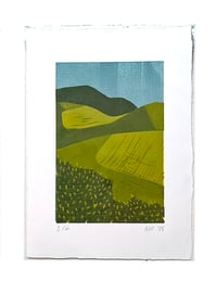 After Yellow II - Unframed Linocut Print