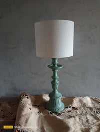 Image 1 of Lampe complète avec son abat jour en chanvre