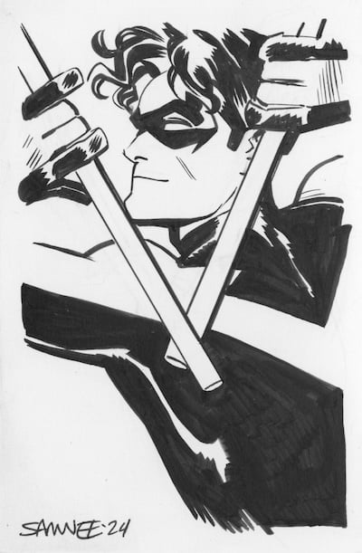 Image of Nightwing Doodle 3