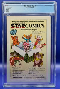 Image 2 of Web of Spider-Man #1 (1985) – CGC 9.4 – White Pages – Key Copper Age Marvel!