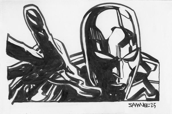 Image of Silver Surfer Doodle 2