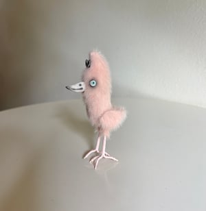 Image of Tall Tweeter Bird in Soft Pink
