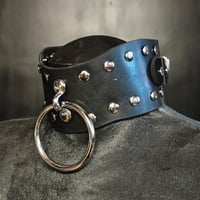 Image 2 of Heavy Rubber Posture Collar with Rivets