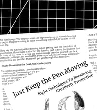 Image 4 of Zine: Just Keep the Pen Moving