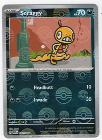 Scraggy (Poke Ball Pattern) - SV: White Flare - Near Mint