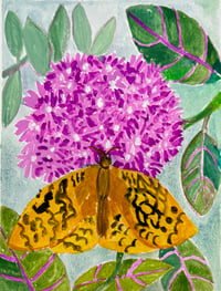Image 1 of Small Contemporary Watercolor Painting