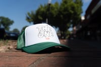 Image 2 of Green/White Cap (Trucker) 