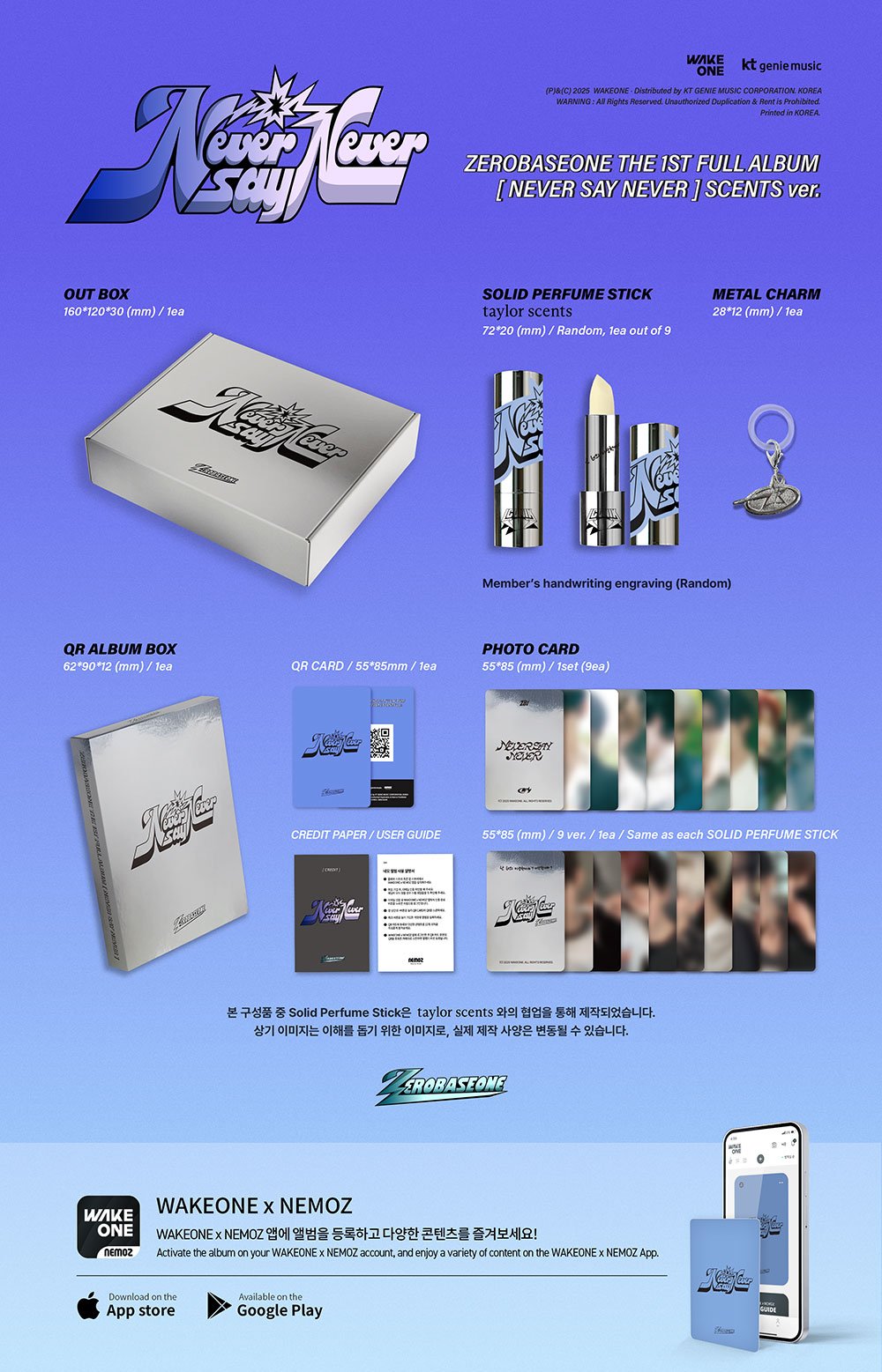Image of ZEROBASEONE ‘NEVER SAY NEVER’ SCENTS Ver.