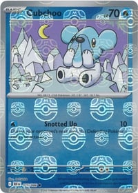 Cubchoo (Master Ball Pattern) - SV: Black Bolt - Near Mint