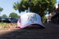 Image 1 of White/Pink Trucker