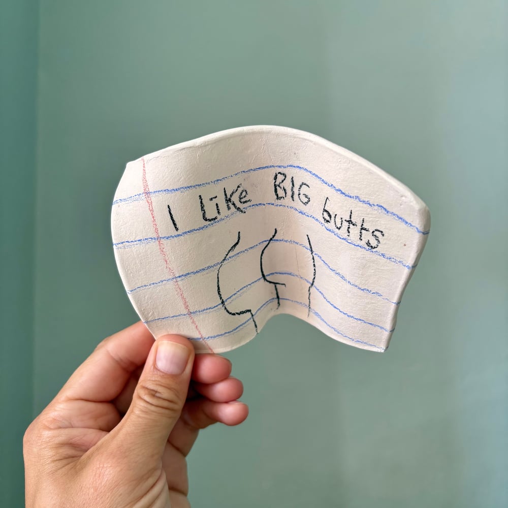 Image of Butts Ceramic note