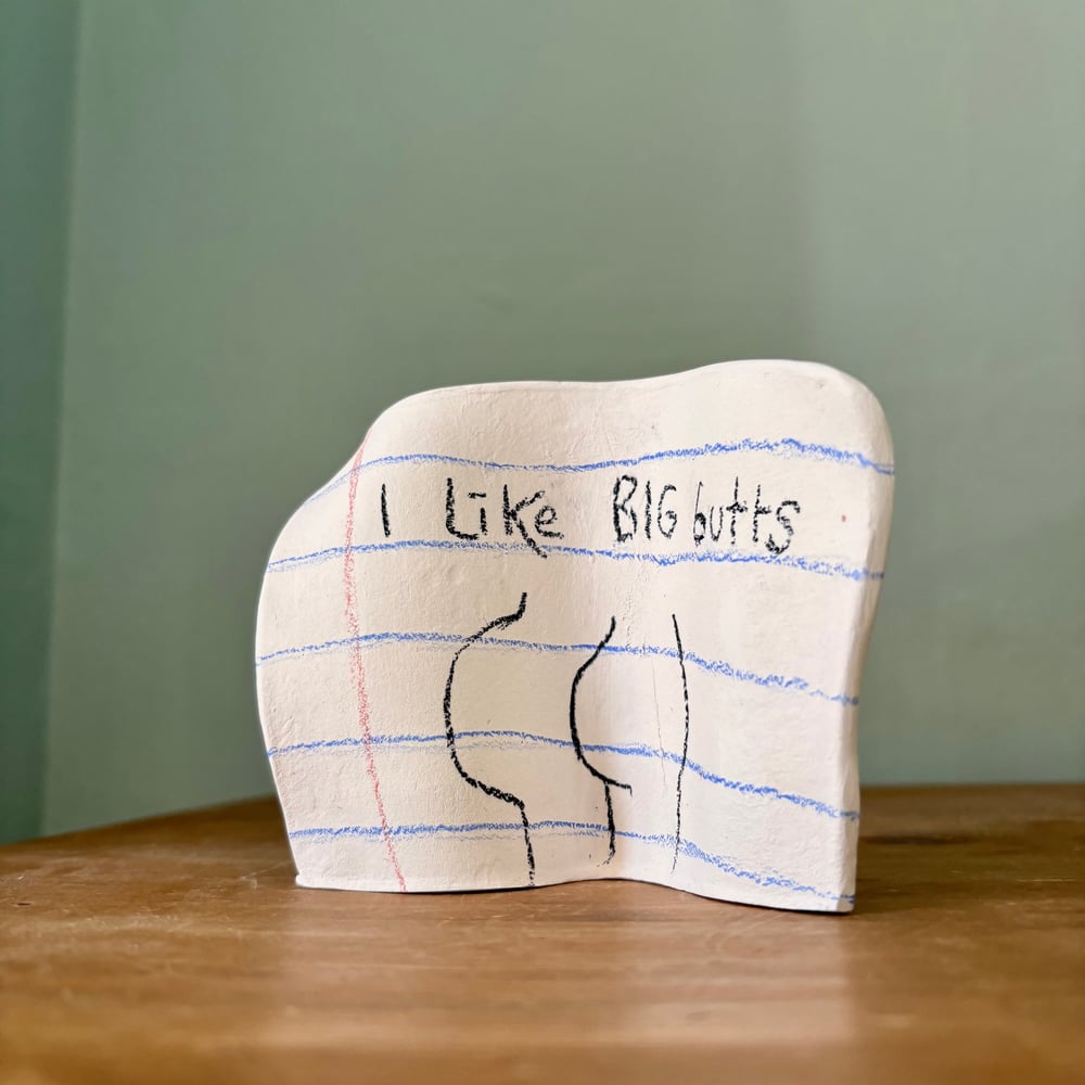 Image of Butts Ceramic note