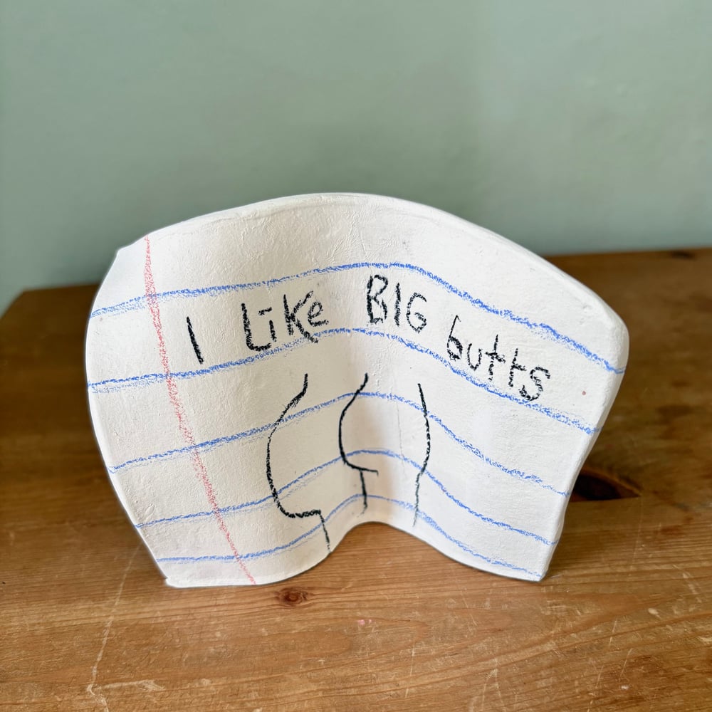 Image of Butts Ceramic note