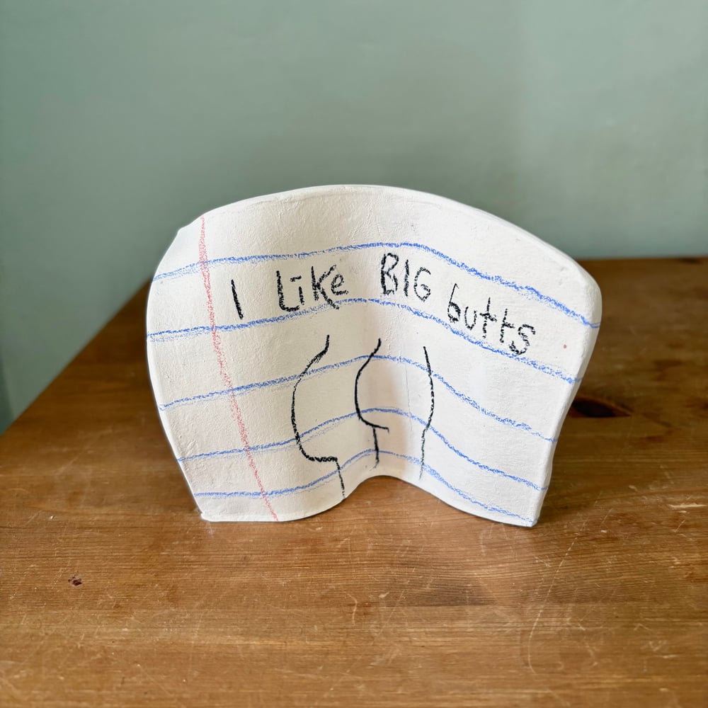 Image of Butts Ceramic note