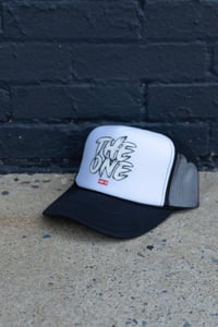 Image 1 of White/Black Trucker