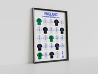 England Lionesses 25 Squad - European Champions, Pennodraws Original art print