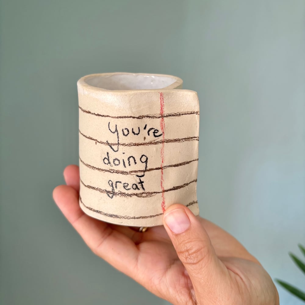 Image of Note Vase You’re doing great
