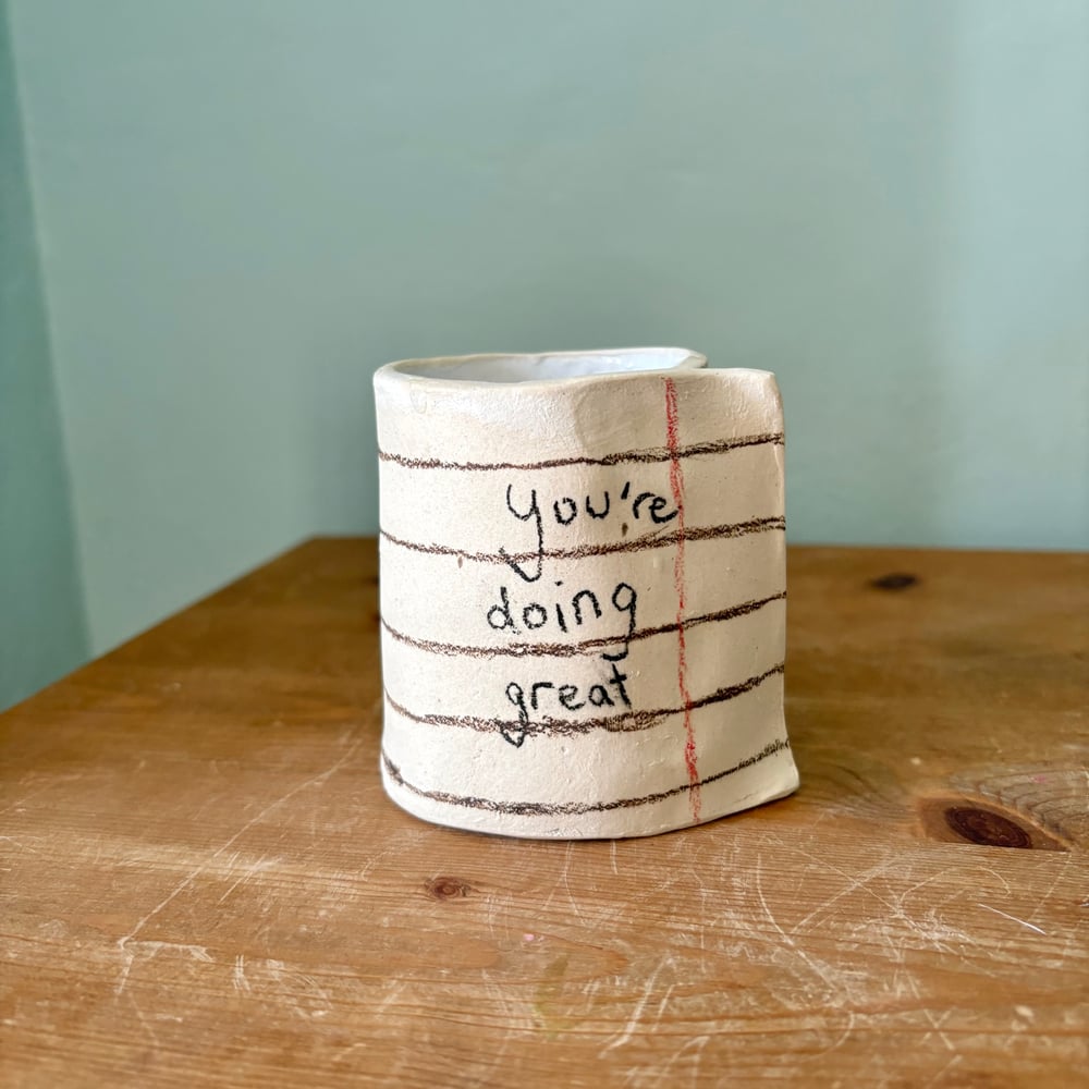 Image of Note Vase You’re doing great