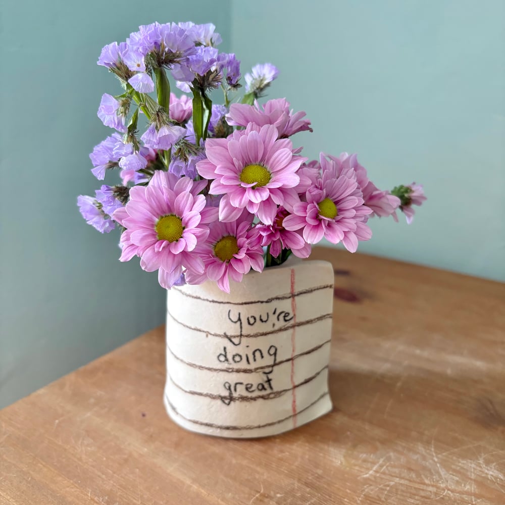 Image of Note Vase You’re doing great