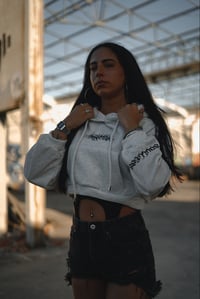 Image 4 of DARK CROPPED HOODIE