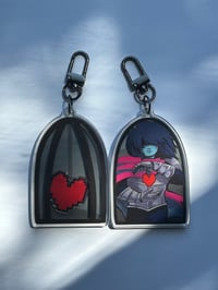 Image 1 of "The Cage" Deltarune Shaker Charm 3"