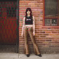 Image 2 of Cheetah -  Cropped Ribbed Tank (SIZE XL LEFT)