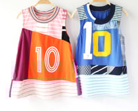 Image 4 of pink orange ten 10 10/12 party tenth 10th birthday bday tank top sleeveless swing racerback