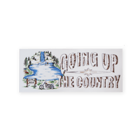 "Going Up The Country" Bumper Sticker