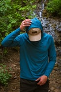 Men’s Alpenglow Hoody: Creek Blue: Mt. Aire Design