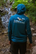 Men’s Alpenglow Hoody: Creek Blue: Mt. Aire Design