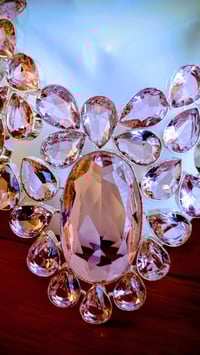 Image 7 of PINK KUNZITE STATEMENT NECKLACE