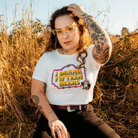 Image 2 of I Drank 15 Beers - Cropped Ringer Thermal (LAST ONE - SIZE MEDIUM)