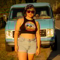 Image 2 of Van -  Cropped Ribbed Tank (SIZE SMALL LEFT)