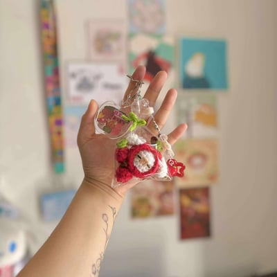 Image of Happy apple keychain