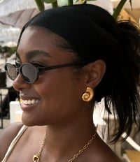 Image 2 of Nautilus Snail Stud Earrings