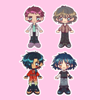 Image 1 of Nitro+CHiRAL keychains (epoxy glitter)