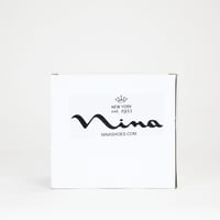 Image 13 of Nina Crystal Embellished Flower Minaudiere Handbag - White
