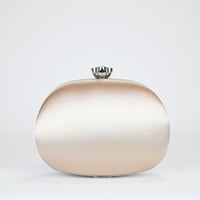 Image 3 of Nina Crystal Embellished Flower Minaudiere Handbag - Pearl Rose